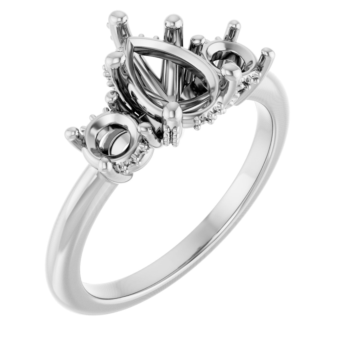 Hidden Halo-Style Engagement Ring