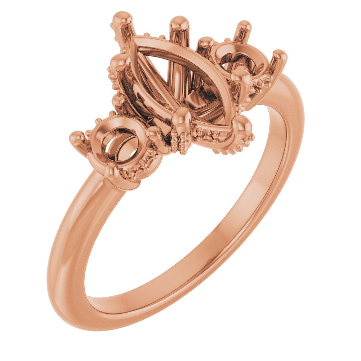 Hidden Halo-Style Engagement Ring