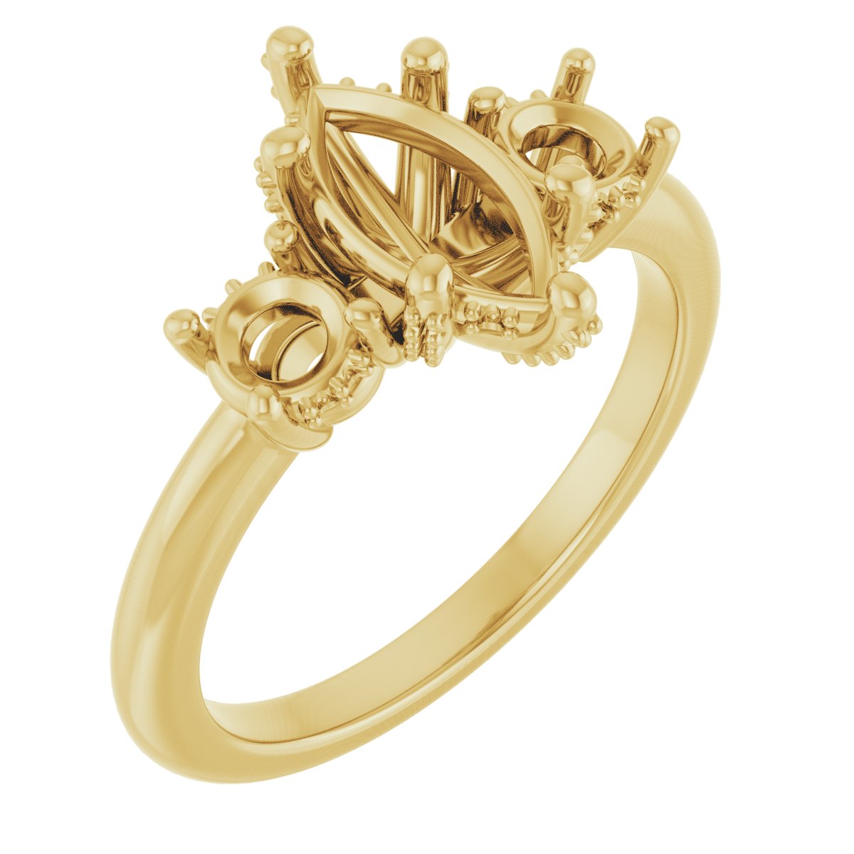Hidden Halo-Style Engagement Ring