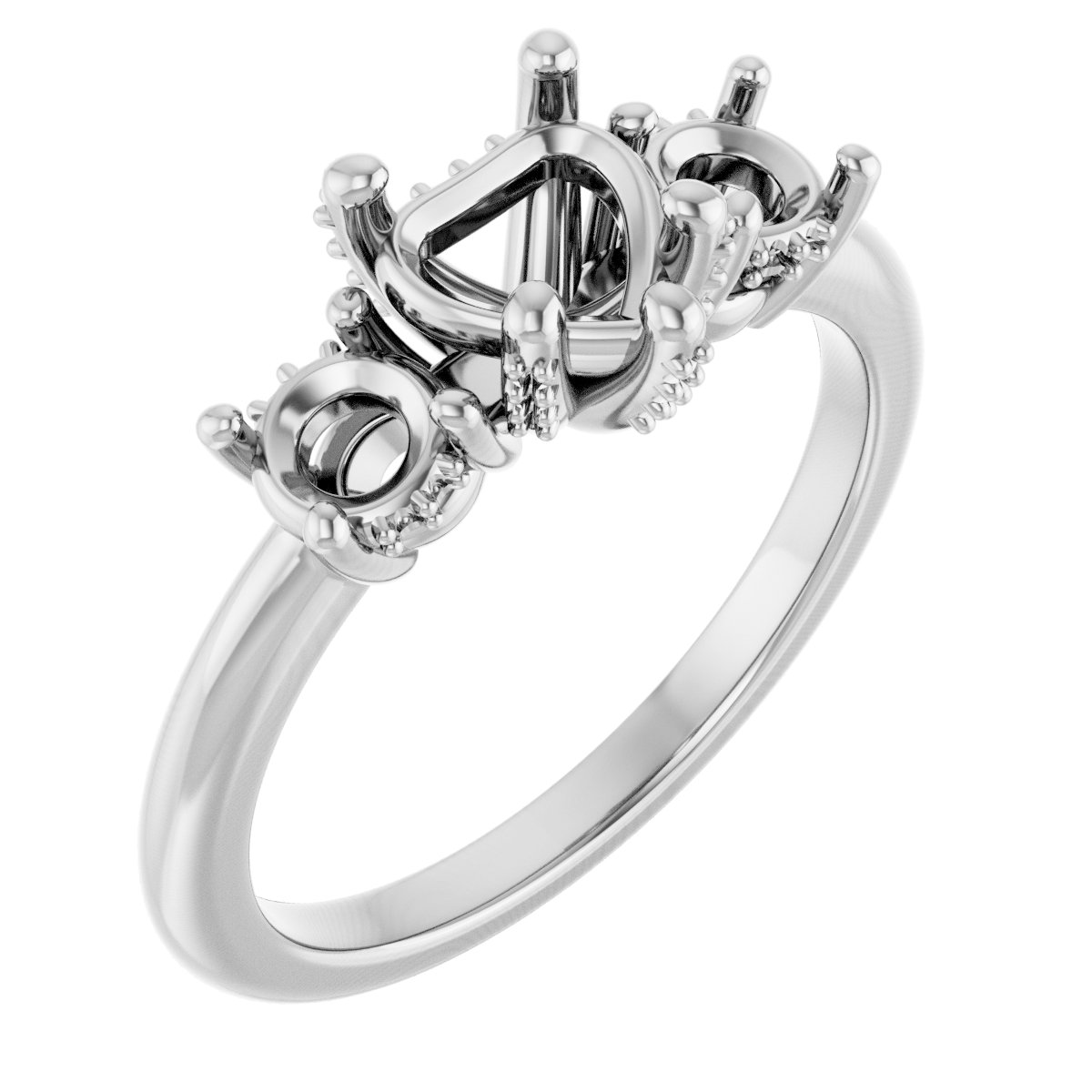Hidden Halo-Style Engagement Ring