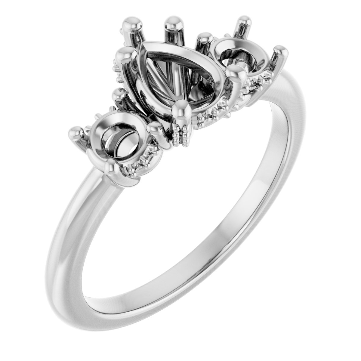 Hidden Halo-Style Engagement Ring