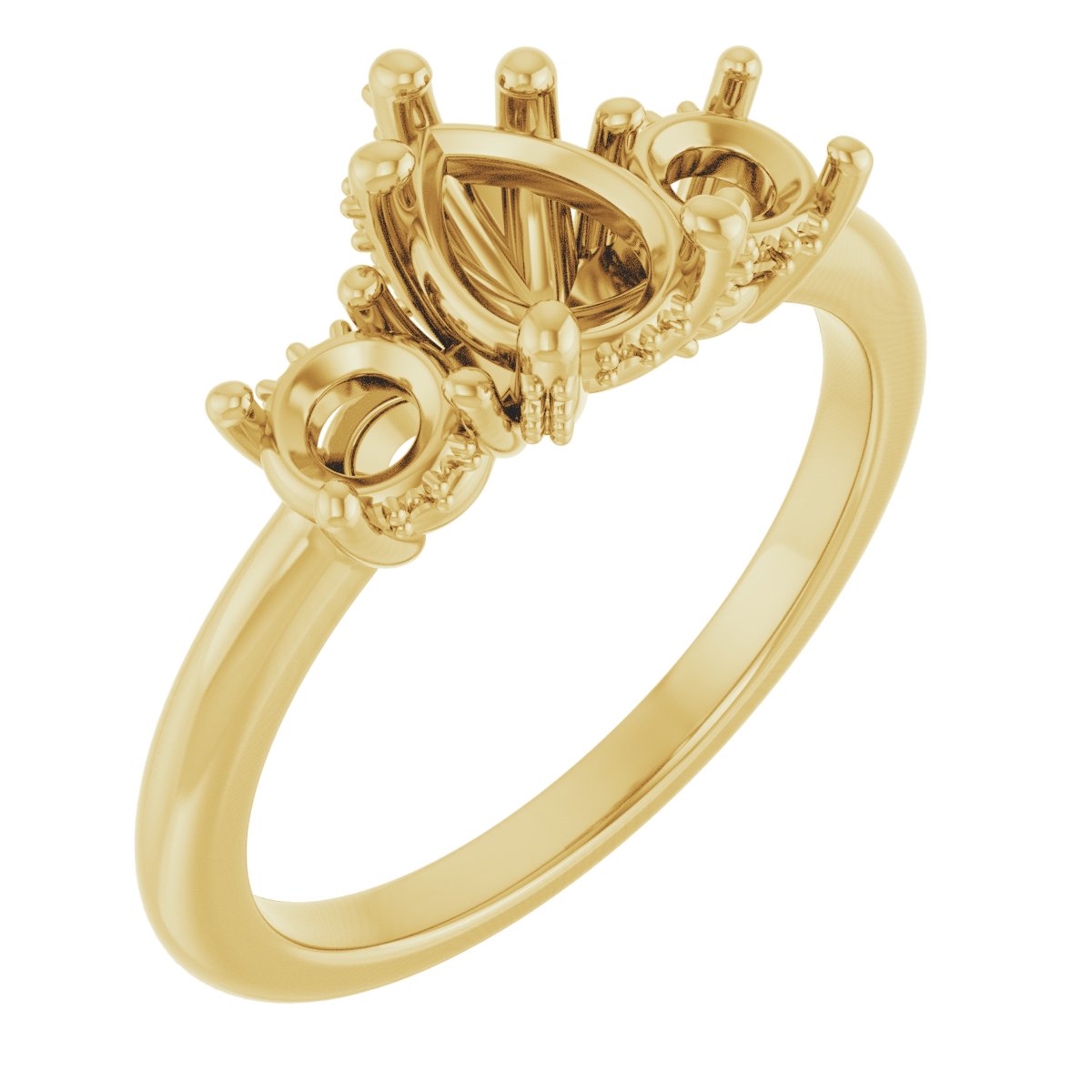 Hidden Halo-Style Engagement Ring