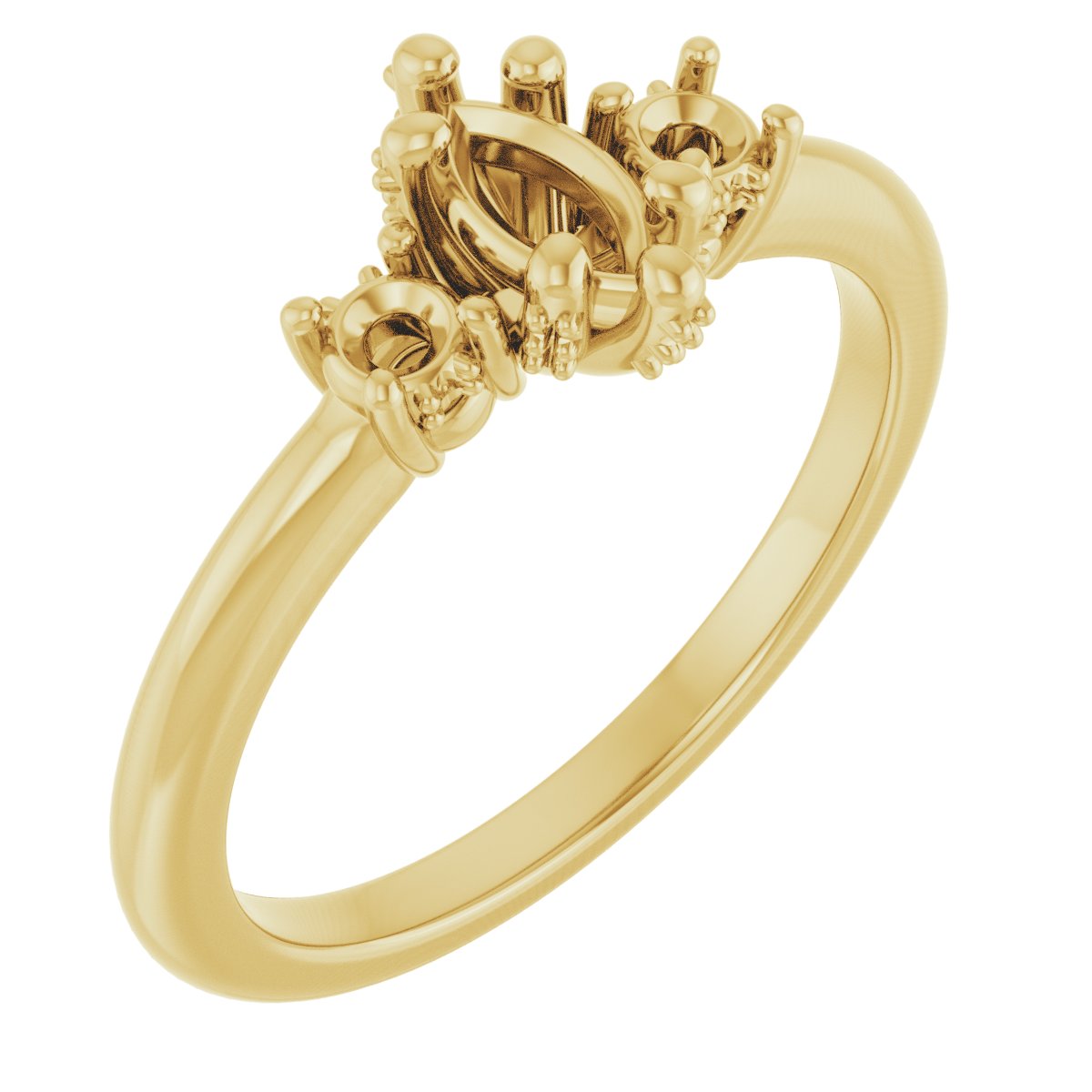Hidden Halo-Style Engagement Ring