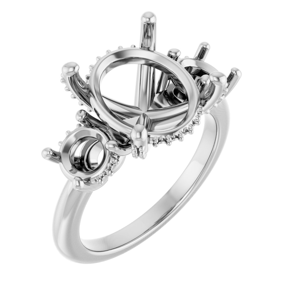 Hidden Halo-Style Engagement Ring