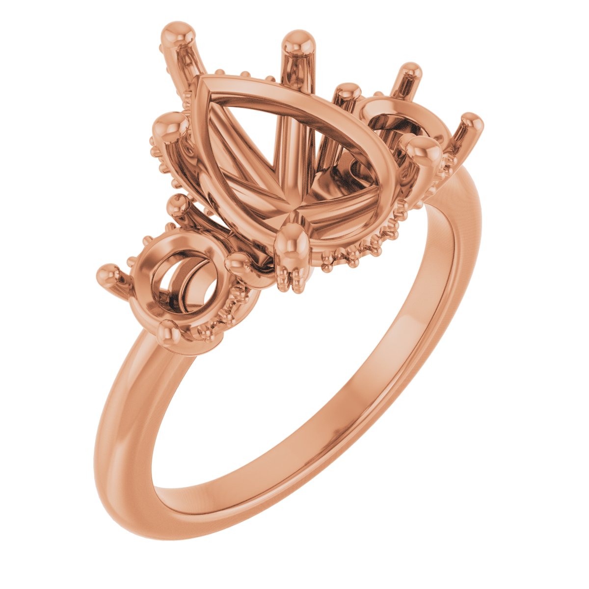Hidden Halo-Style Engagement Ring