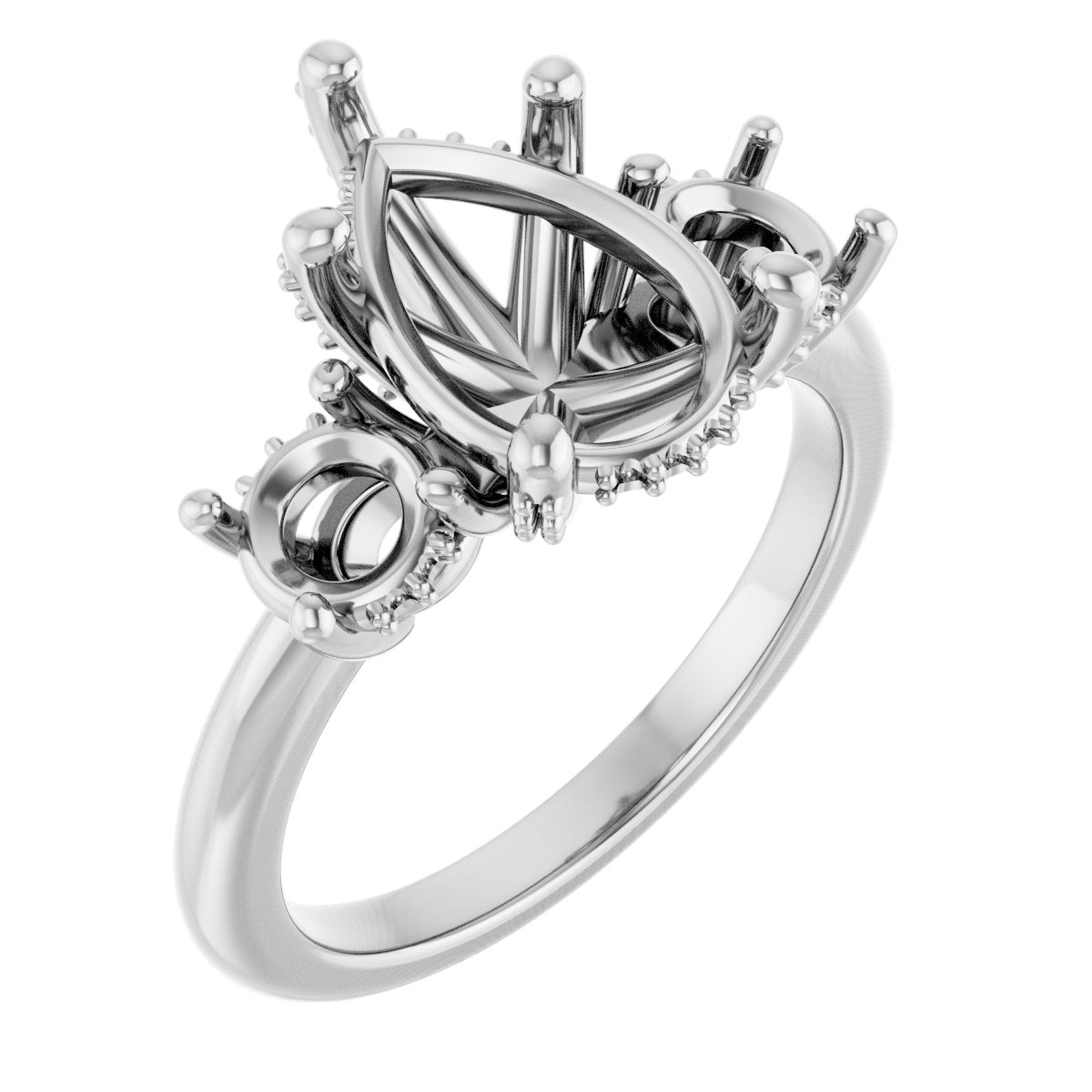 Hidden Halo-Style Engagement Ring