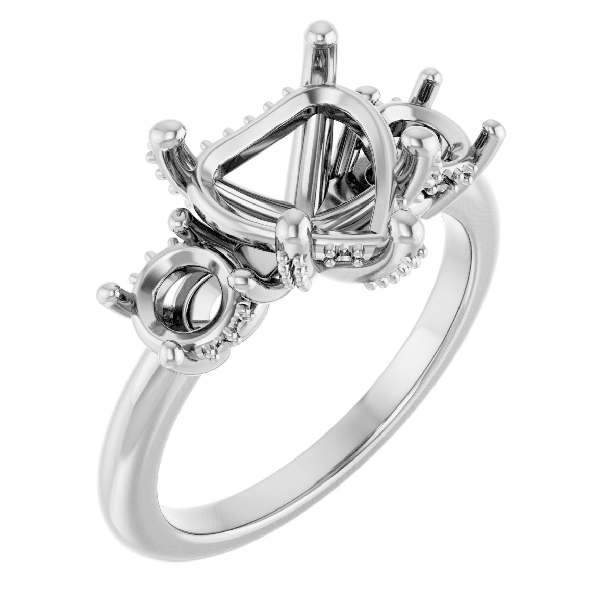 Hidden Halo-Style Engagement Ring
