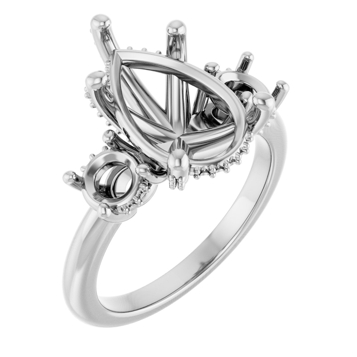 Hidden Halo-Style Engagement Ring
