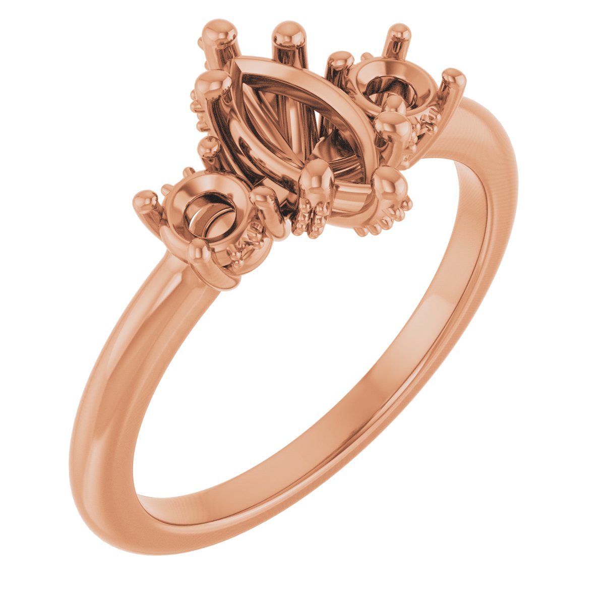 Hidden Halo-Style Engagement Ring