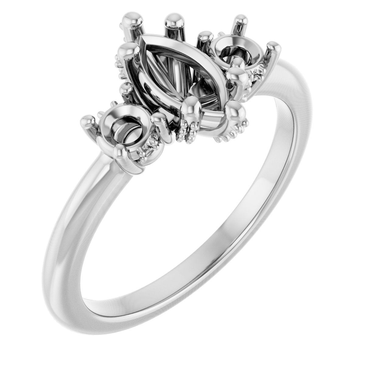 Hidden Halo-Style Engagement Ring