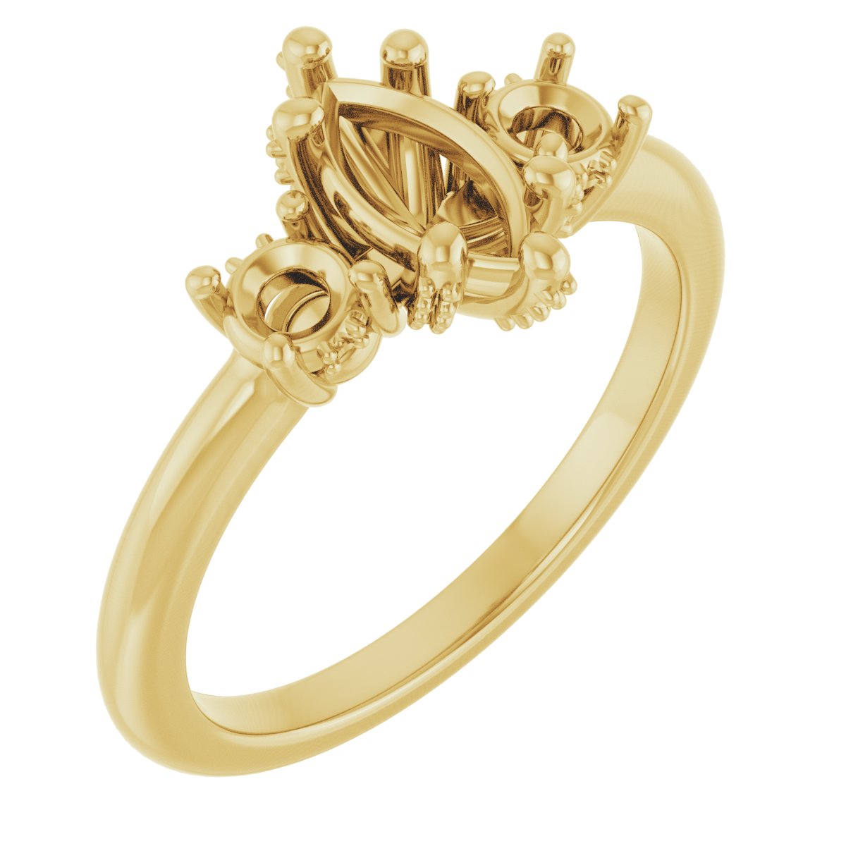 Hidden Halo-Style Engagement Ring