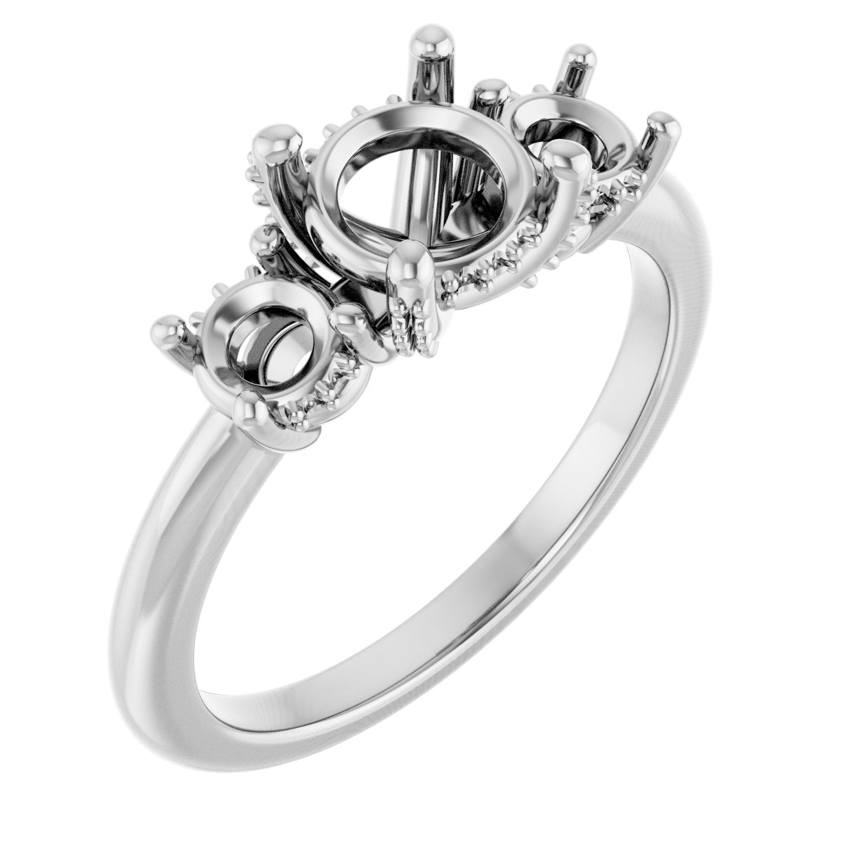 Hidden Halo-Style Engagement Ring