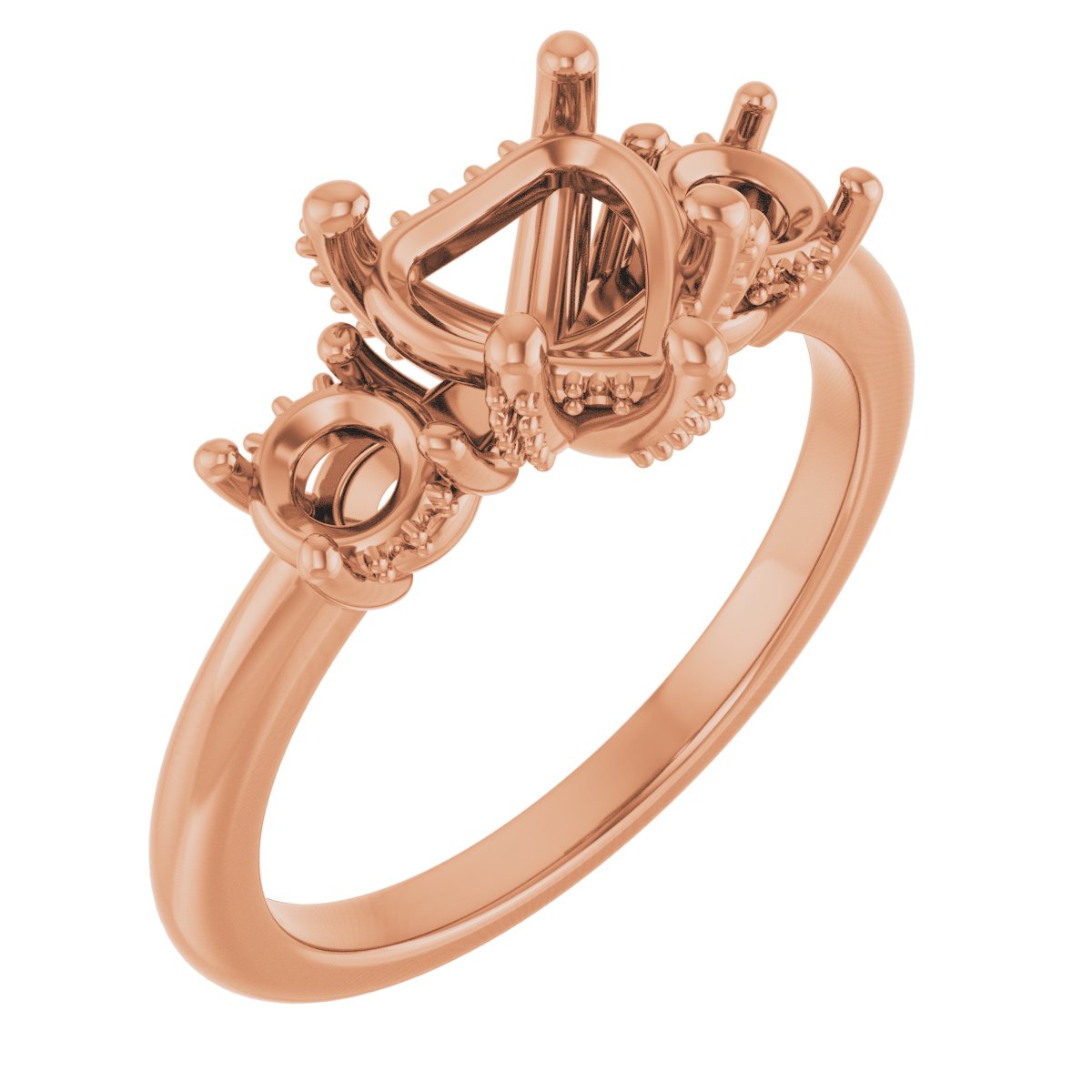Hidden Halo-Style Engagement Ring