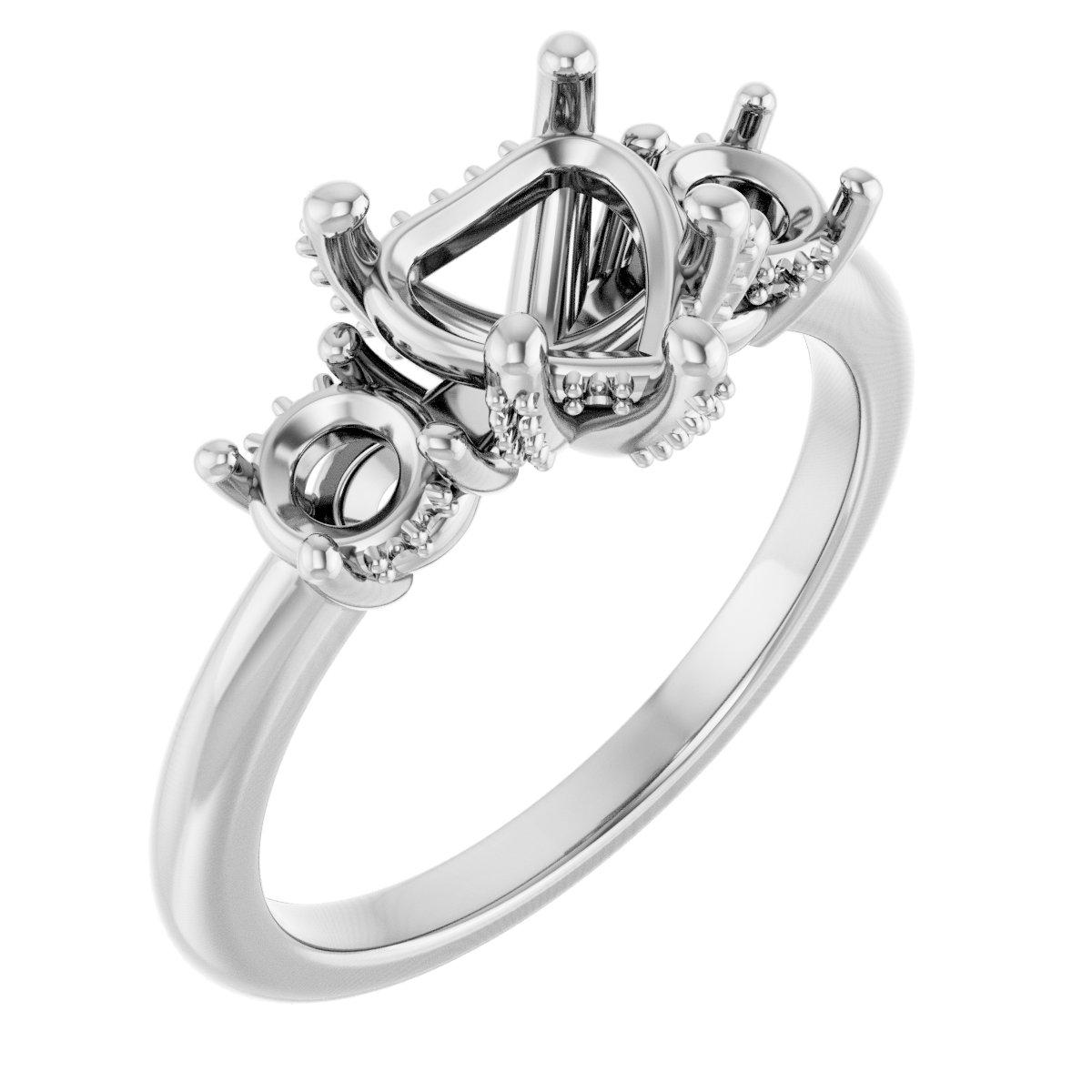 Hidden Halo-Style Engagement Ring