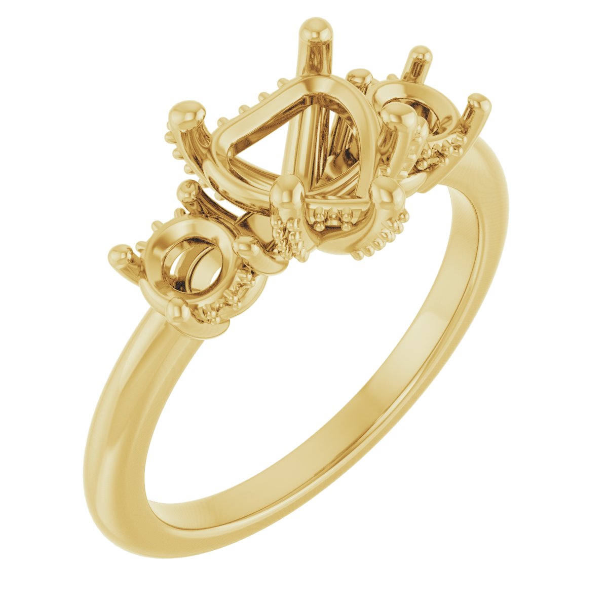 Hidden Halo-Style Engagement Ring
