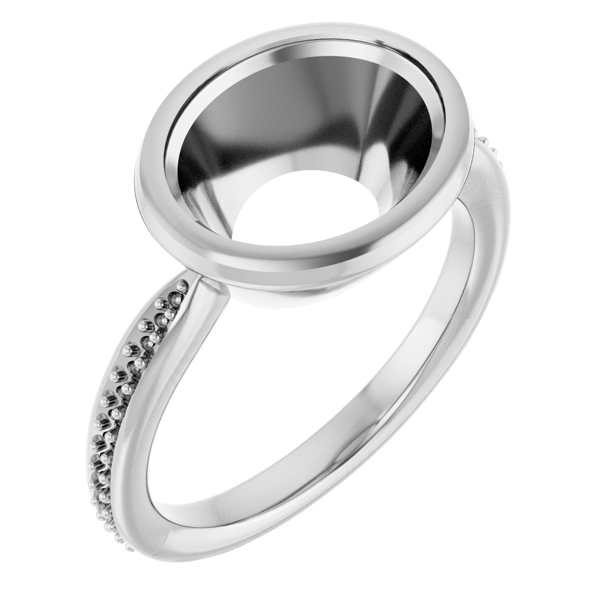 Bezel-Set Solitaire Ring
