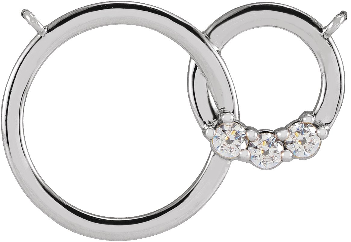 Family Interlocking Circle Necklace or Center