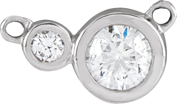Accented Bezel-Set Necklace or Center
