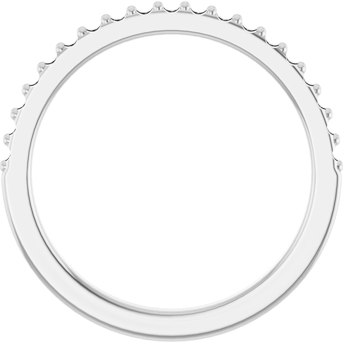Band Mounting for 6.5x6.5 mm Heart Ring view 2