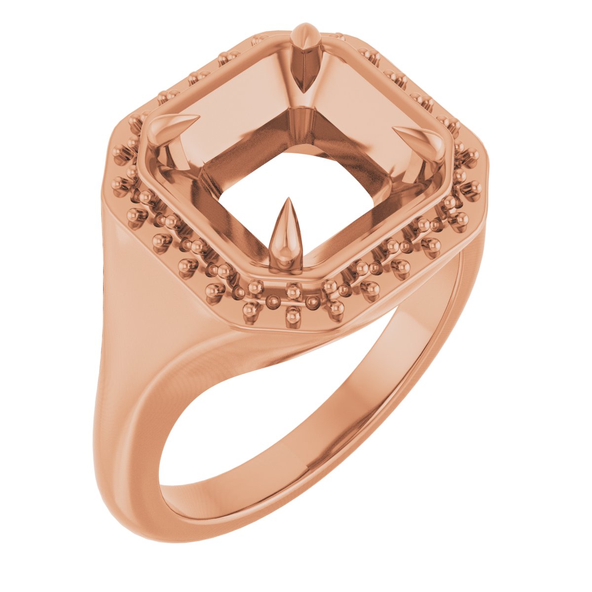 Claw-Prong Halo-Style Ring