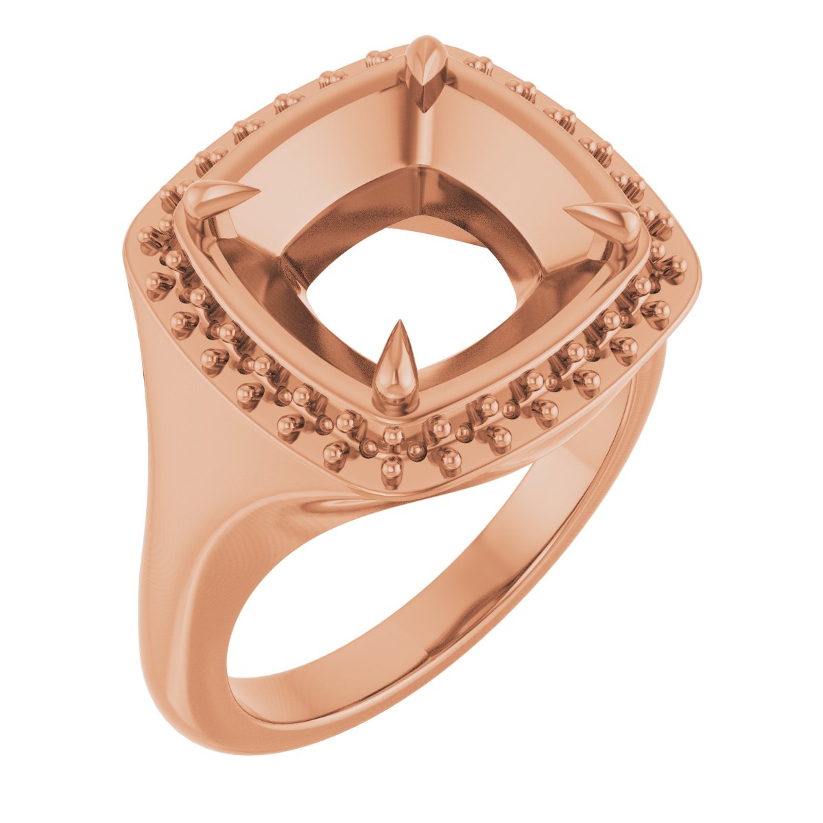 Claw-Prong Halo-Style Ring