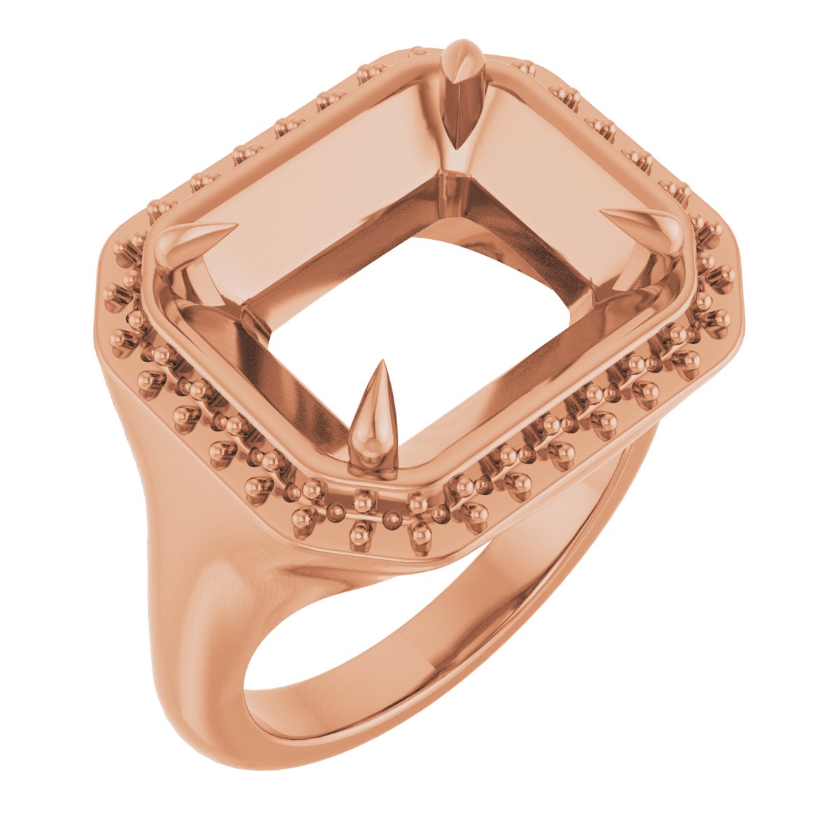Claw-Prong Halo-Style Ring