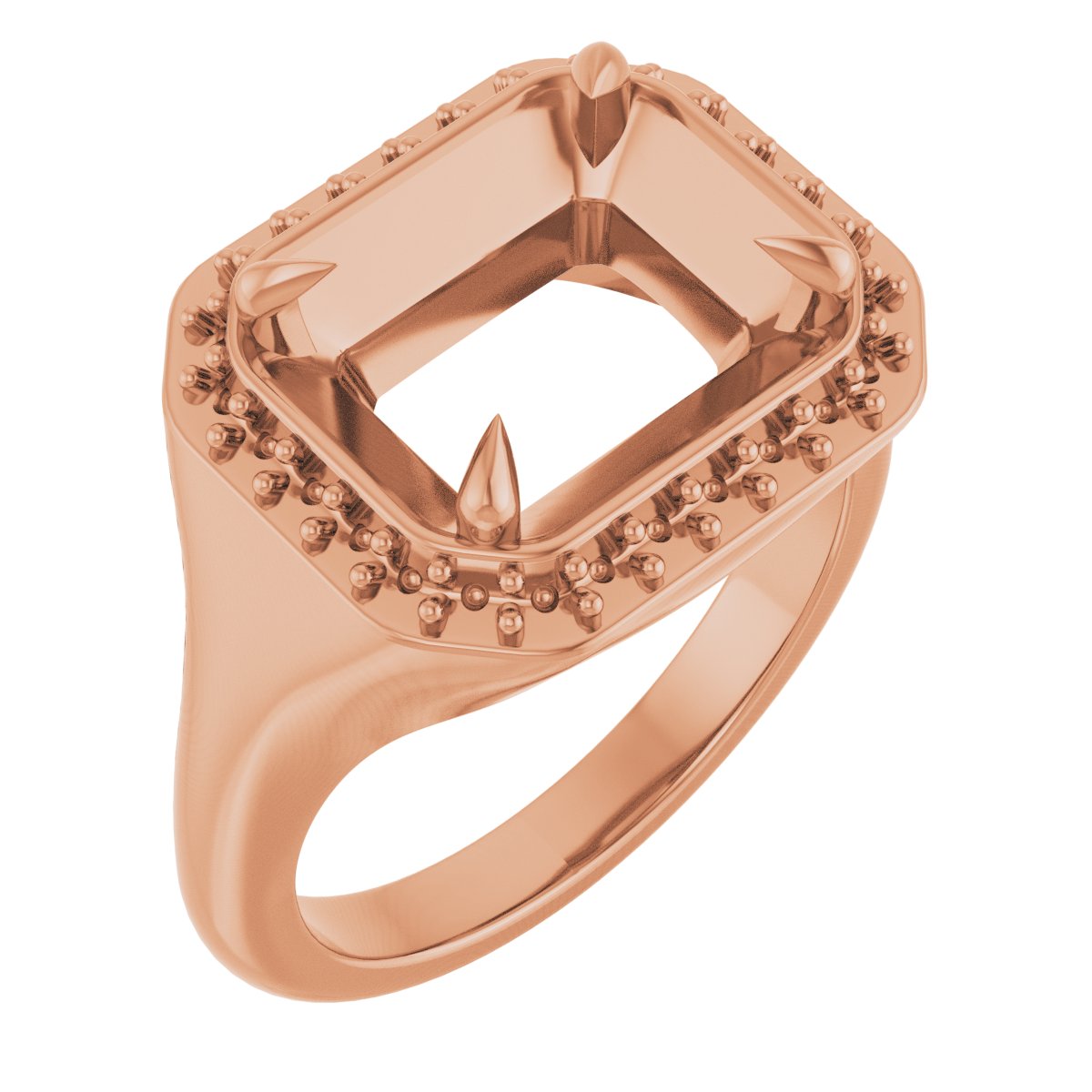 Claw-Prong Halo-Style Ring