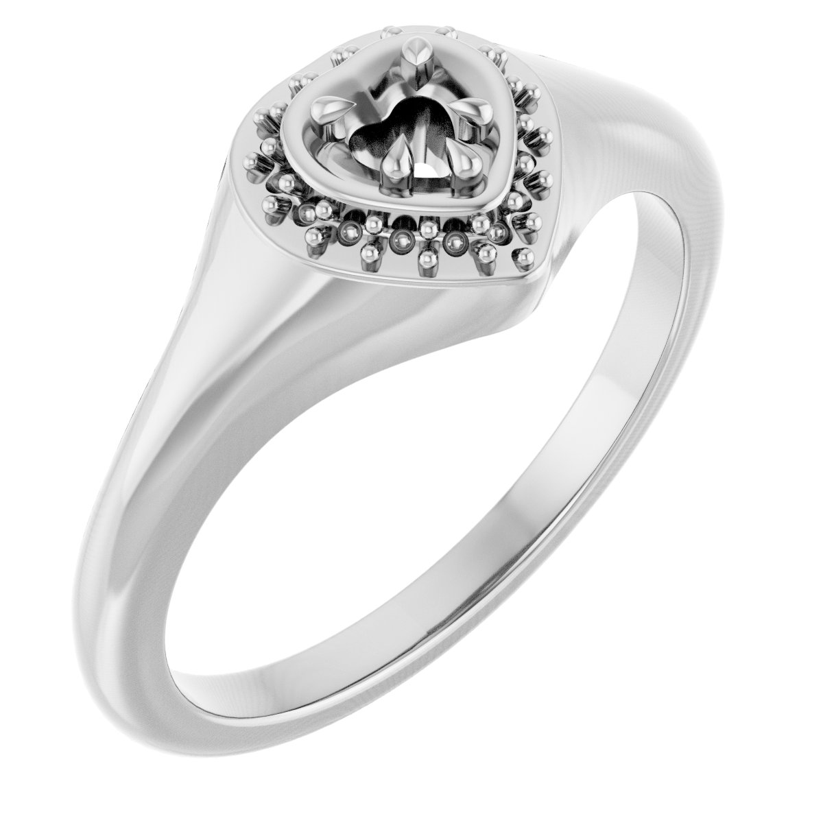 Claw-Prong Halo-Style Ring