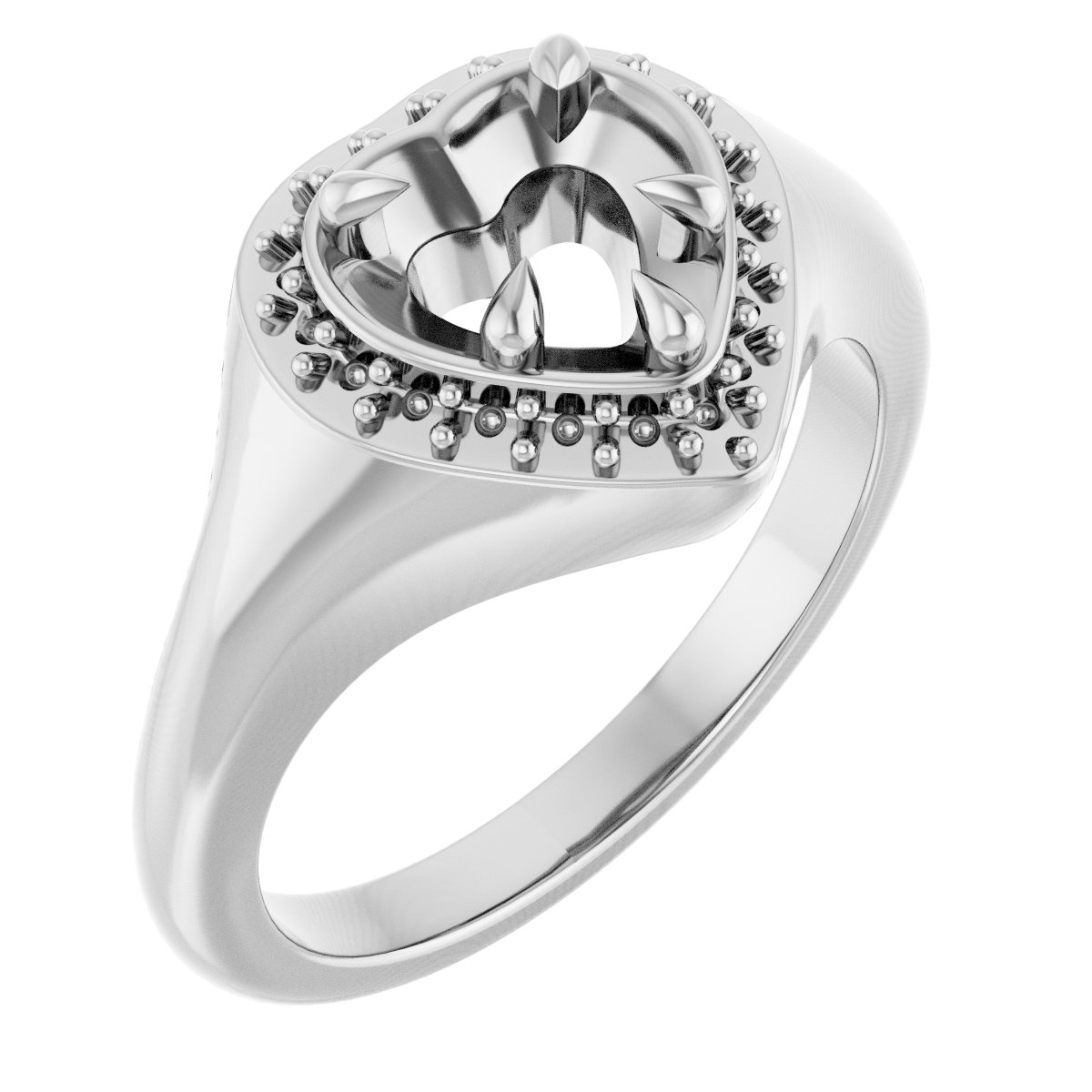 Claw-Prong Halo-Style Ring