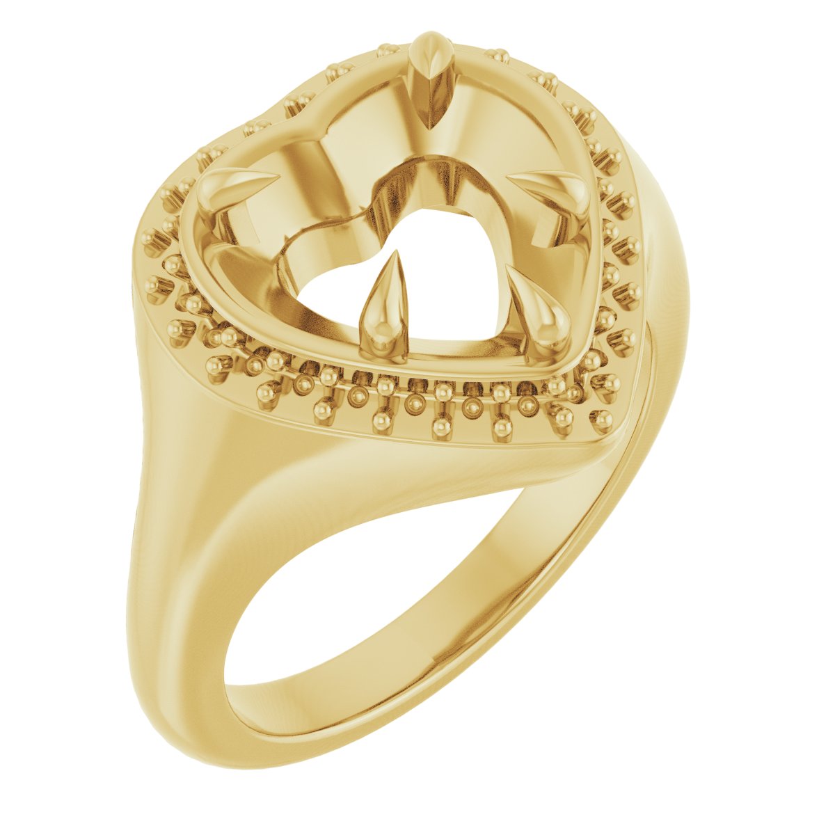 Claw-Prong Halo-Style Ring
