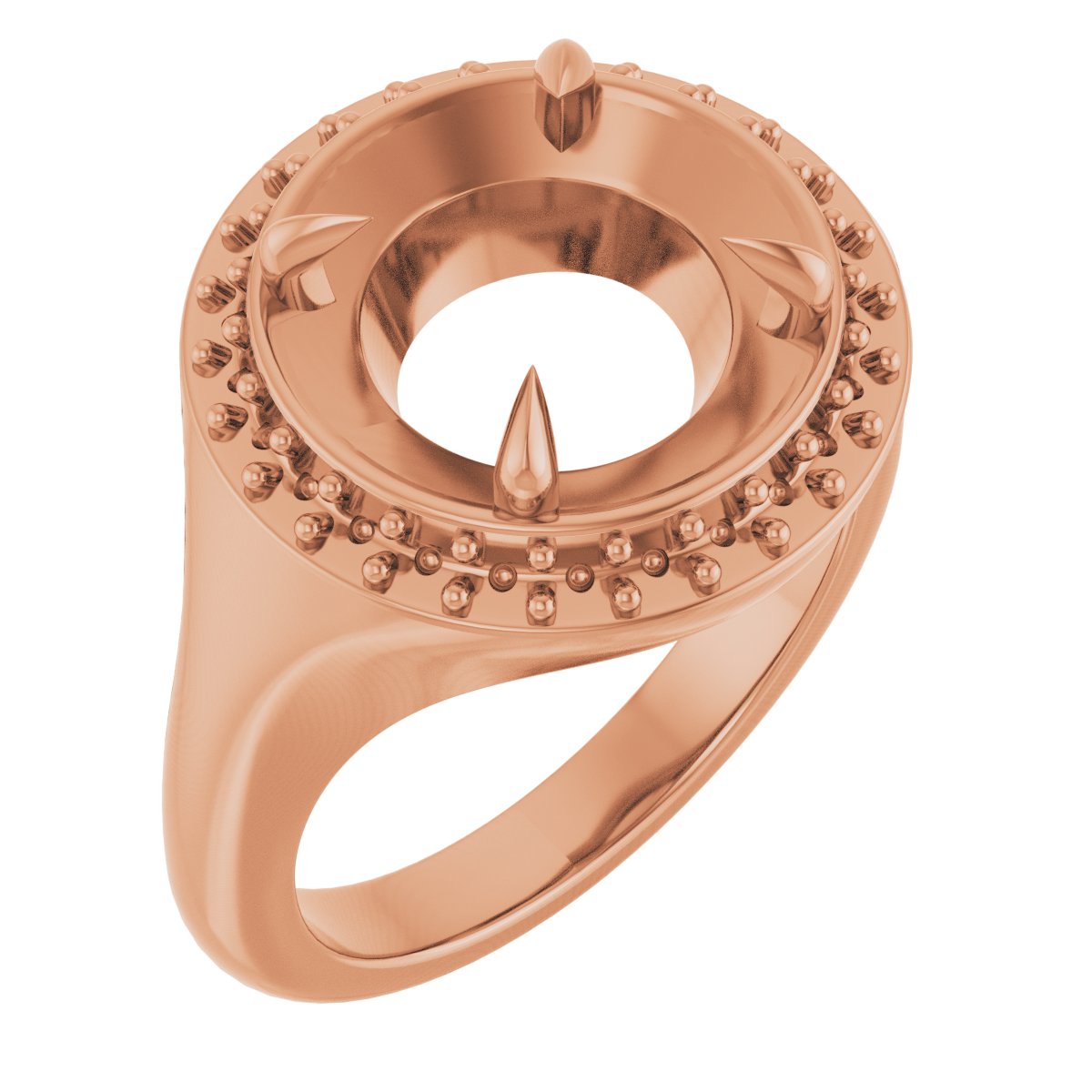 Claw-Prong Halo-Style Ring