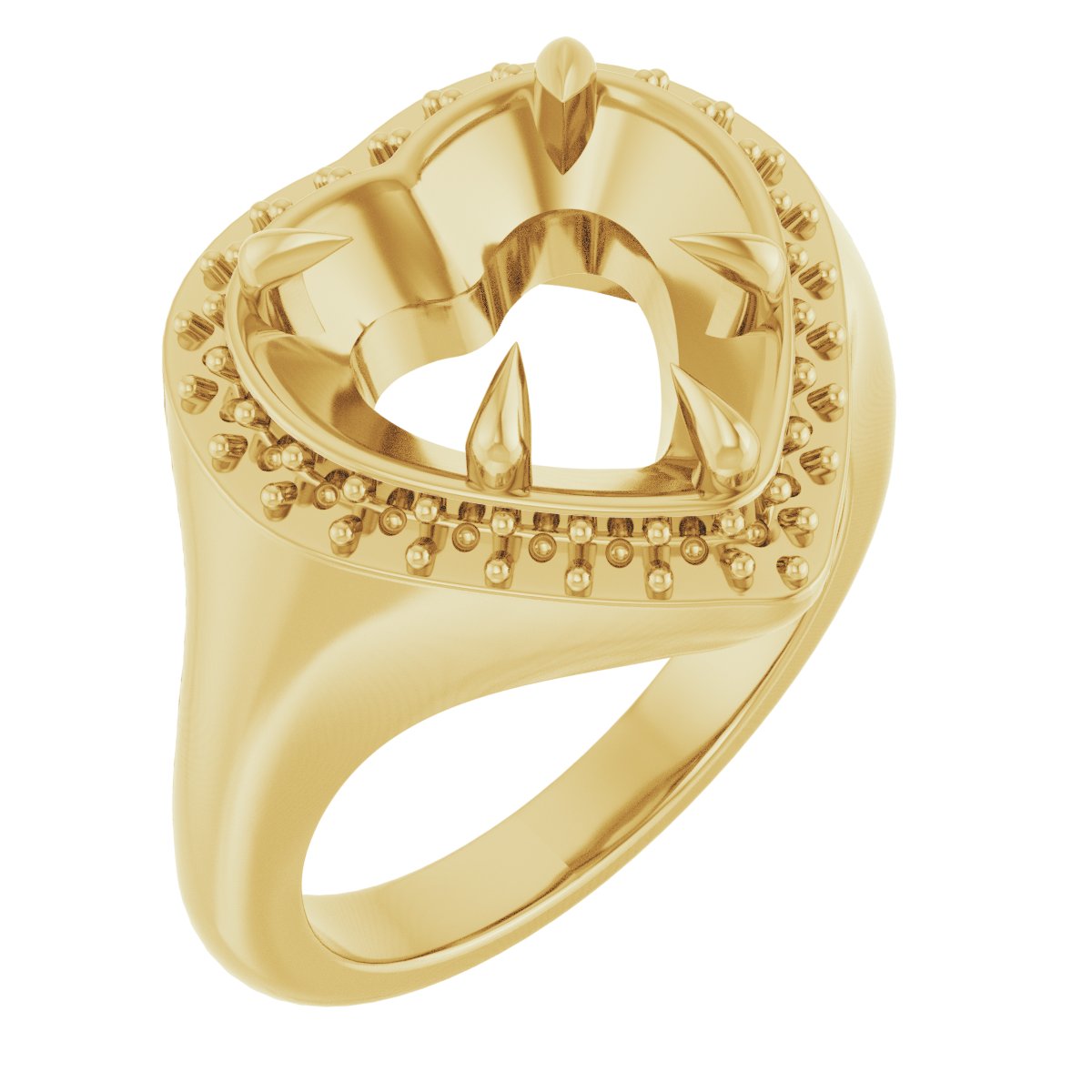 Claw-Prong Halo-Style Ring