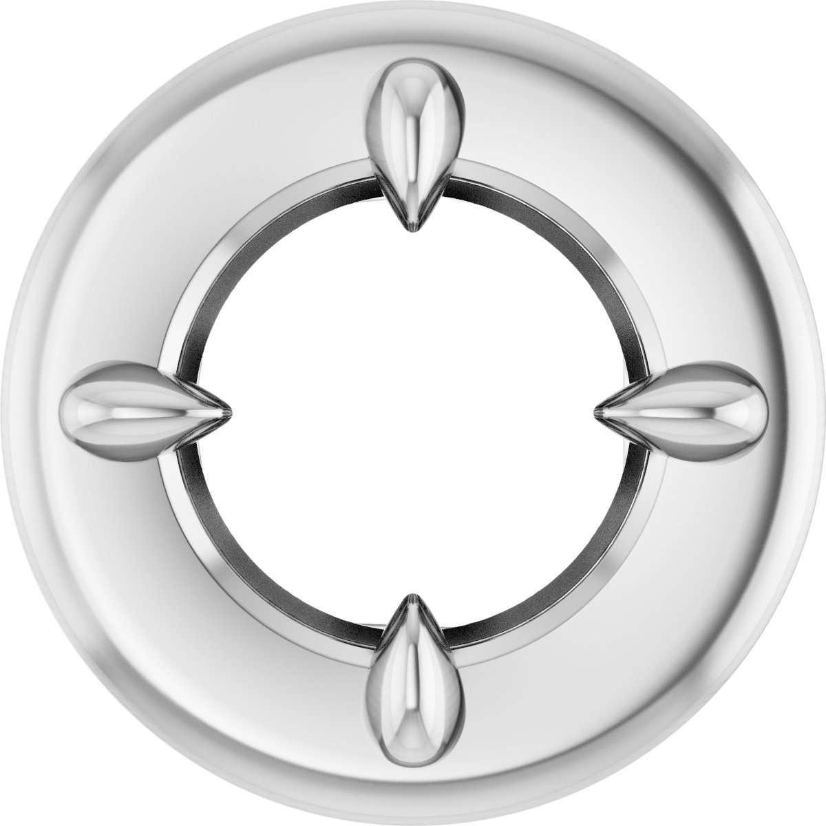 Claw-Prong Bezel-Style Solitaire Necklace or Pendant