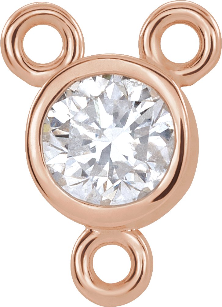 Round Bezel-Set Necklace Center