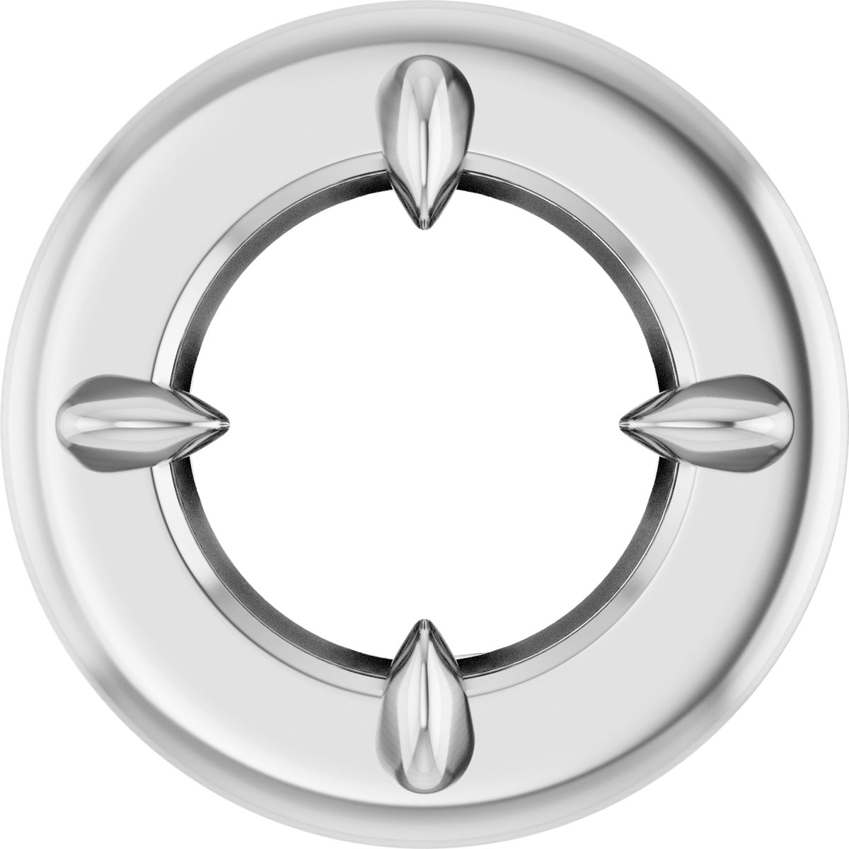 Claw-Prong Bezel-Style Solitaire Necklace or Pendant
