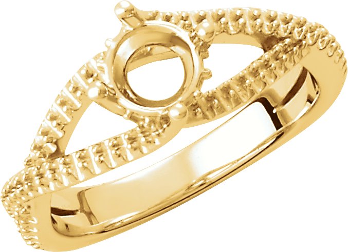 Accented Twist-Style Engagement Ring or BandRing or Band