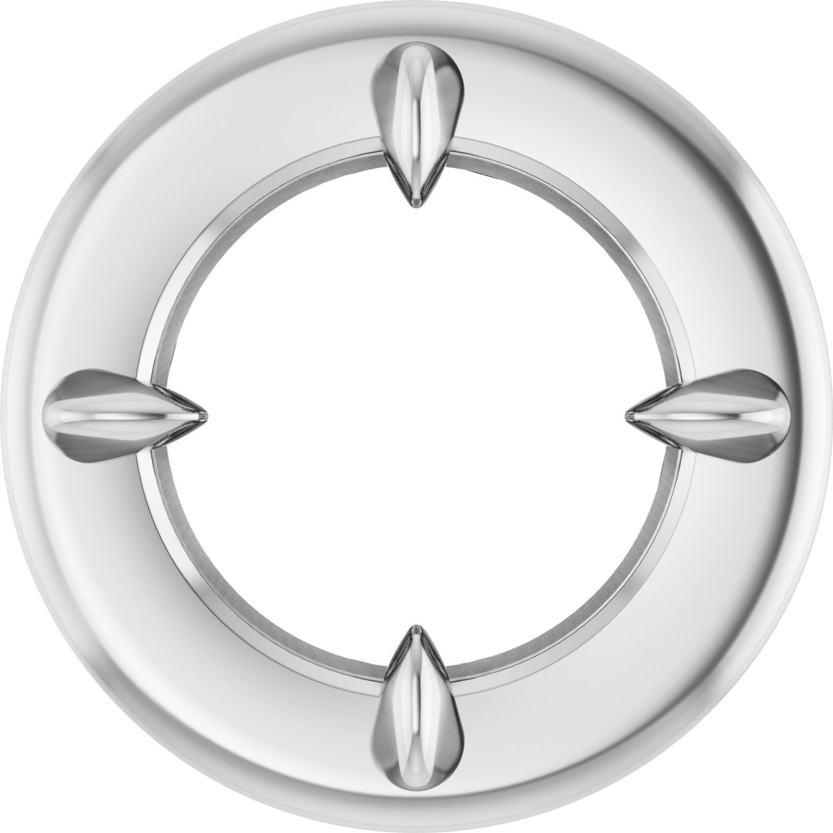 Claw-Prong Bezel-Style Solitaire Necklace or Pendant
