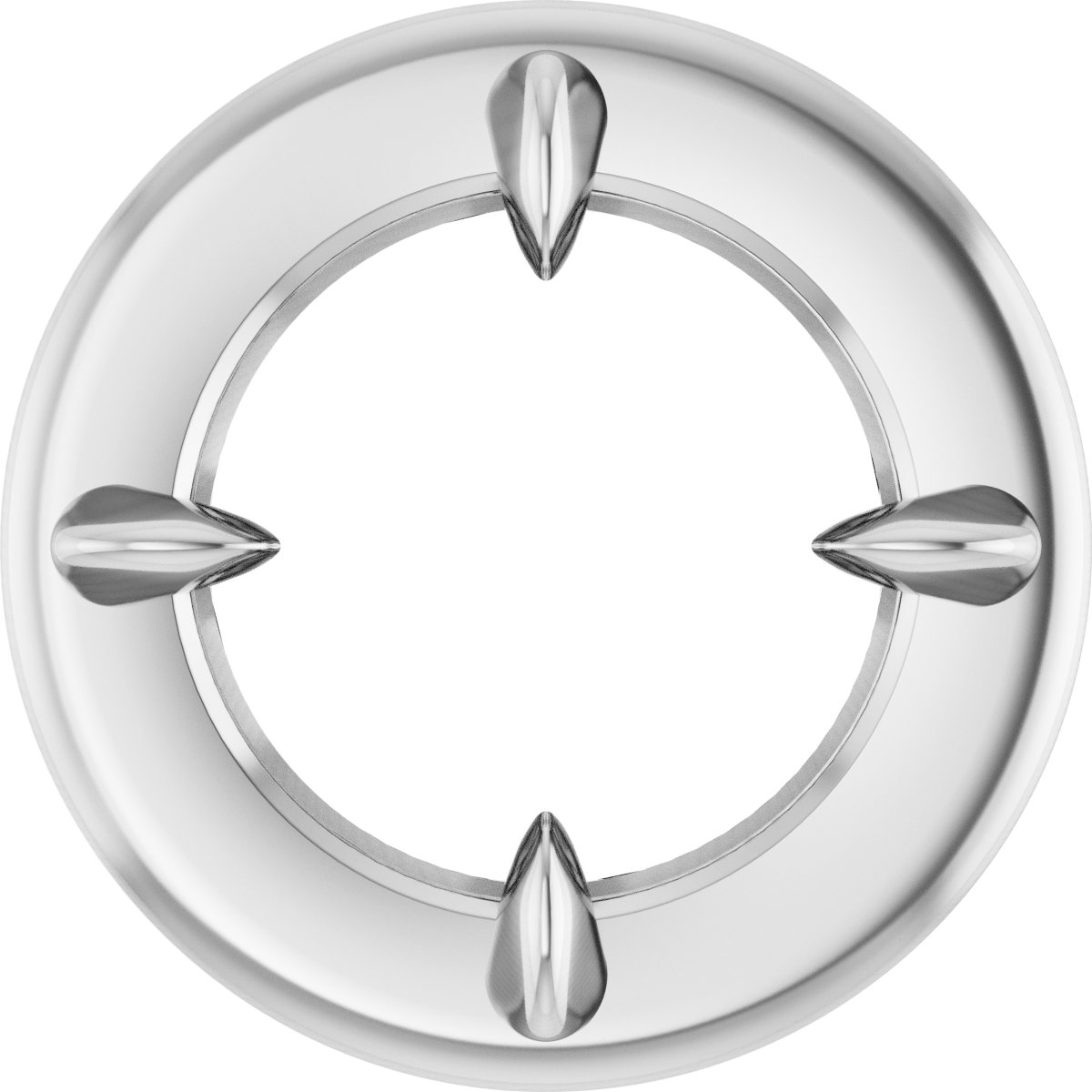 Claw-Prong Bezel-Style Solitaire Necklace or Pendant