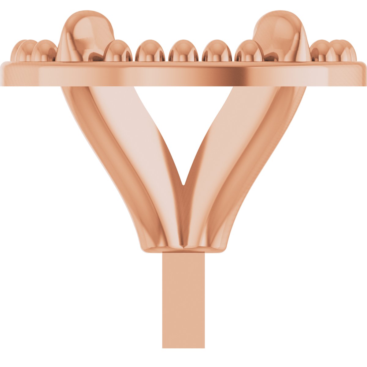4-Prong Claw Milgrain Peg Setting