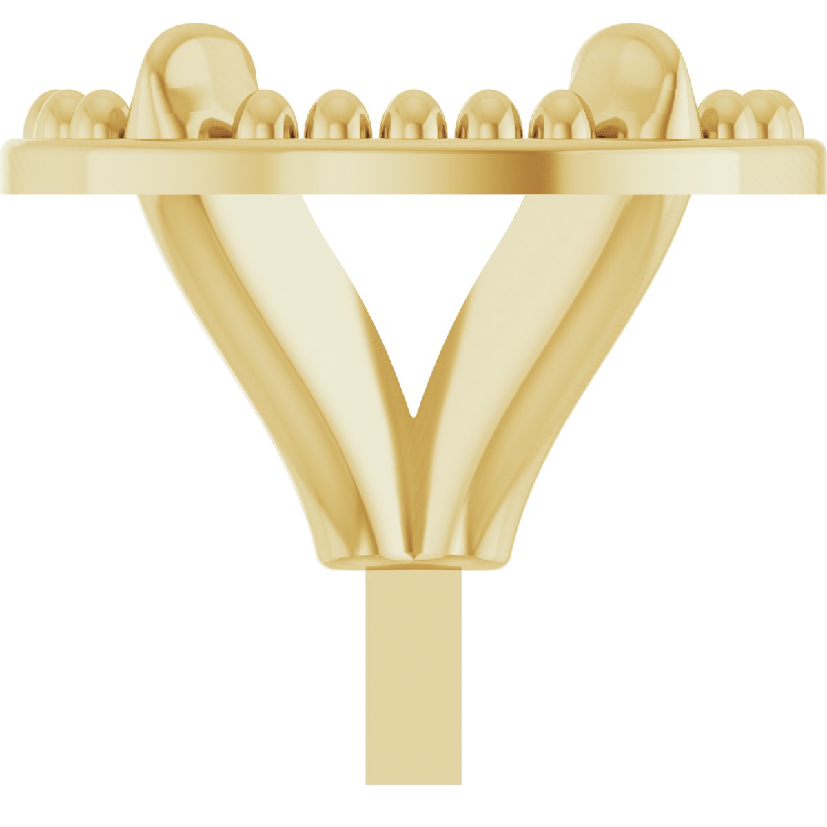4-Prong Claw Milgrain Peg Setting