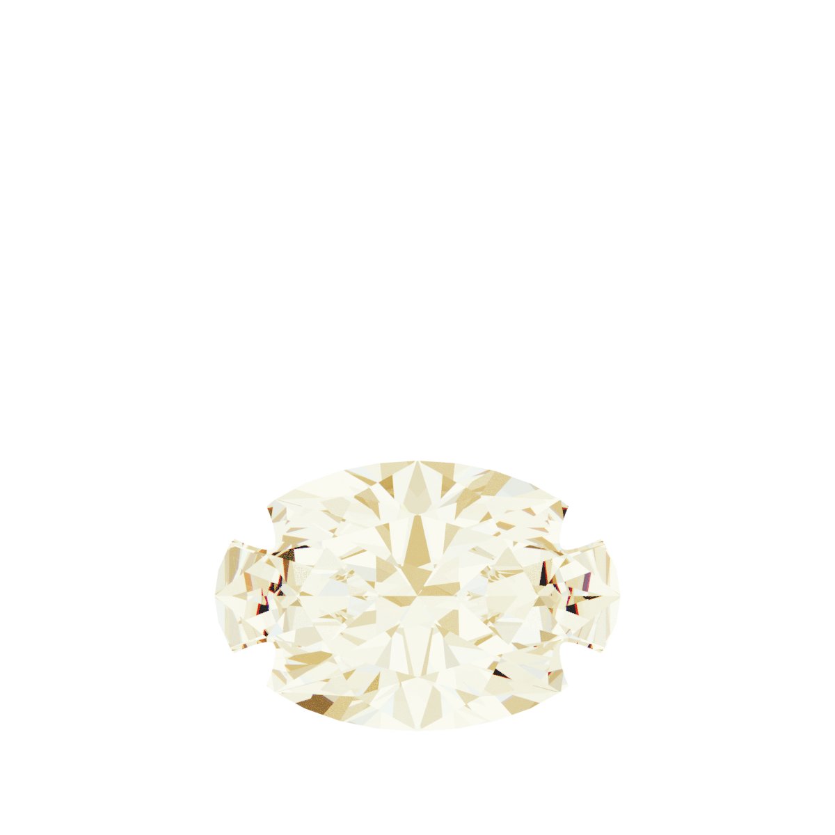 Claw-Prong Solitaire Bezel-Style Necklace or Center