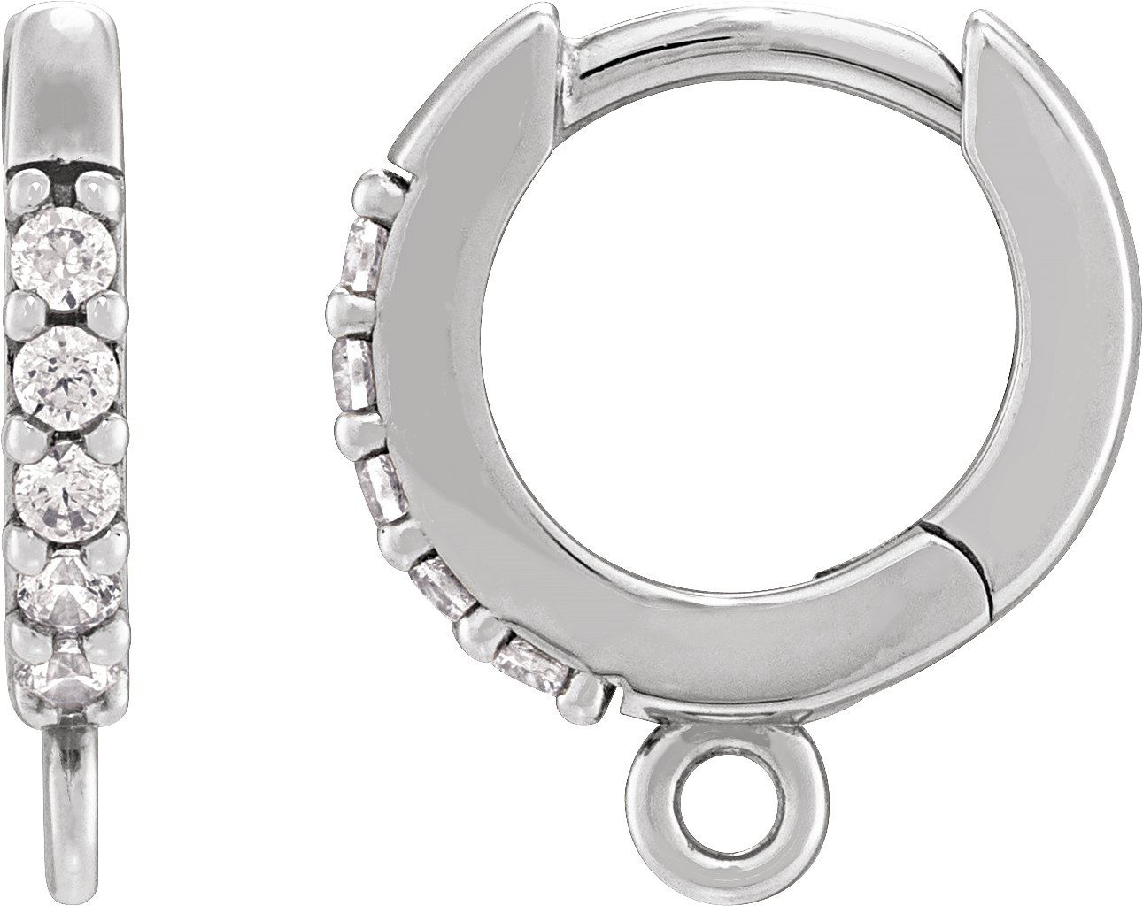 Accented Hoop Earring Top