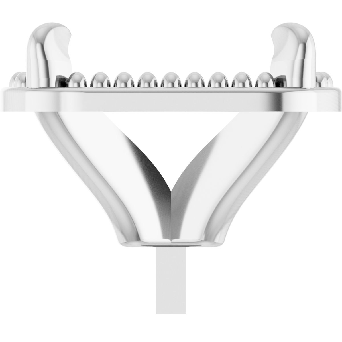 4-Prong Claw Milgrain Peg Setting