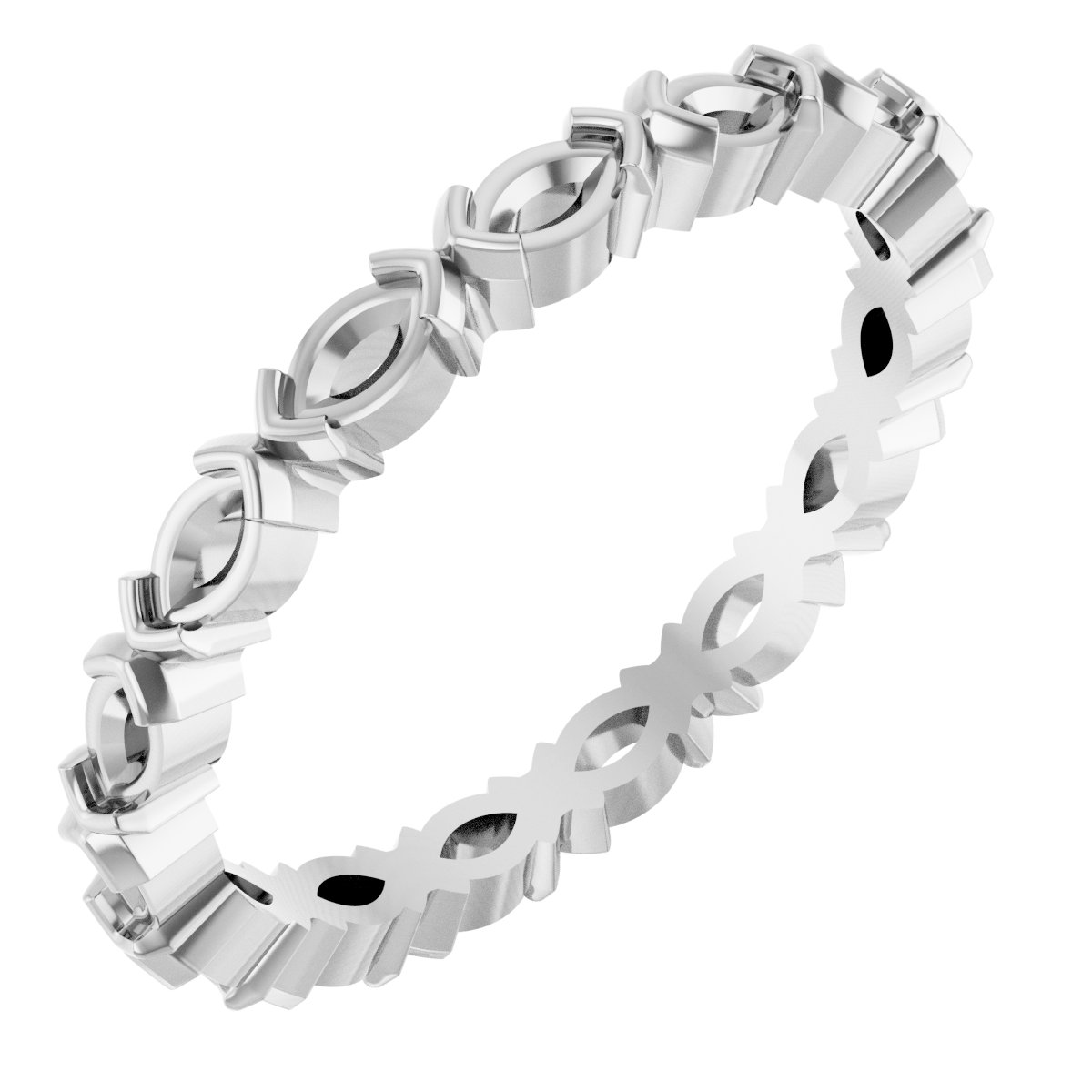 Half-Bezel Eternity Band
