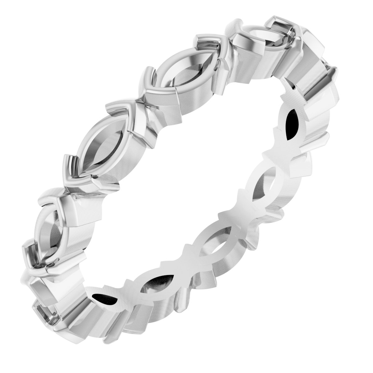 Half-Bezel Eternity Band