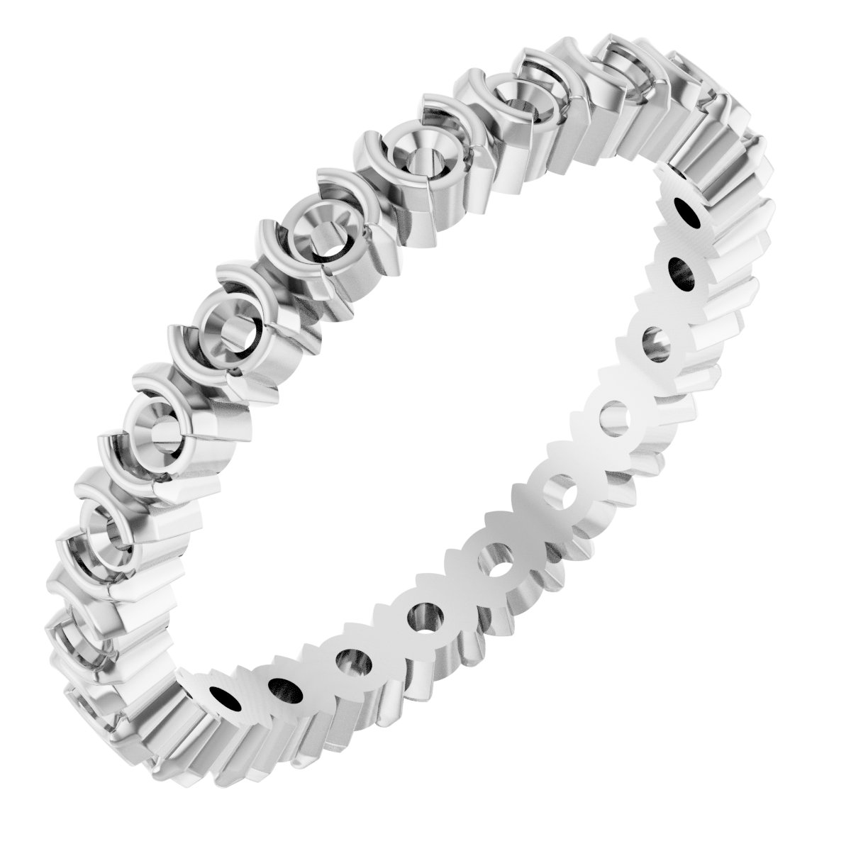 Half-Bezel Eternity Band