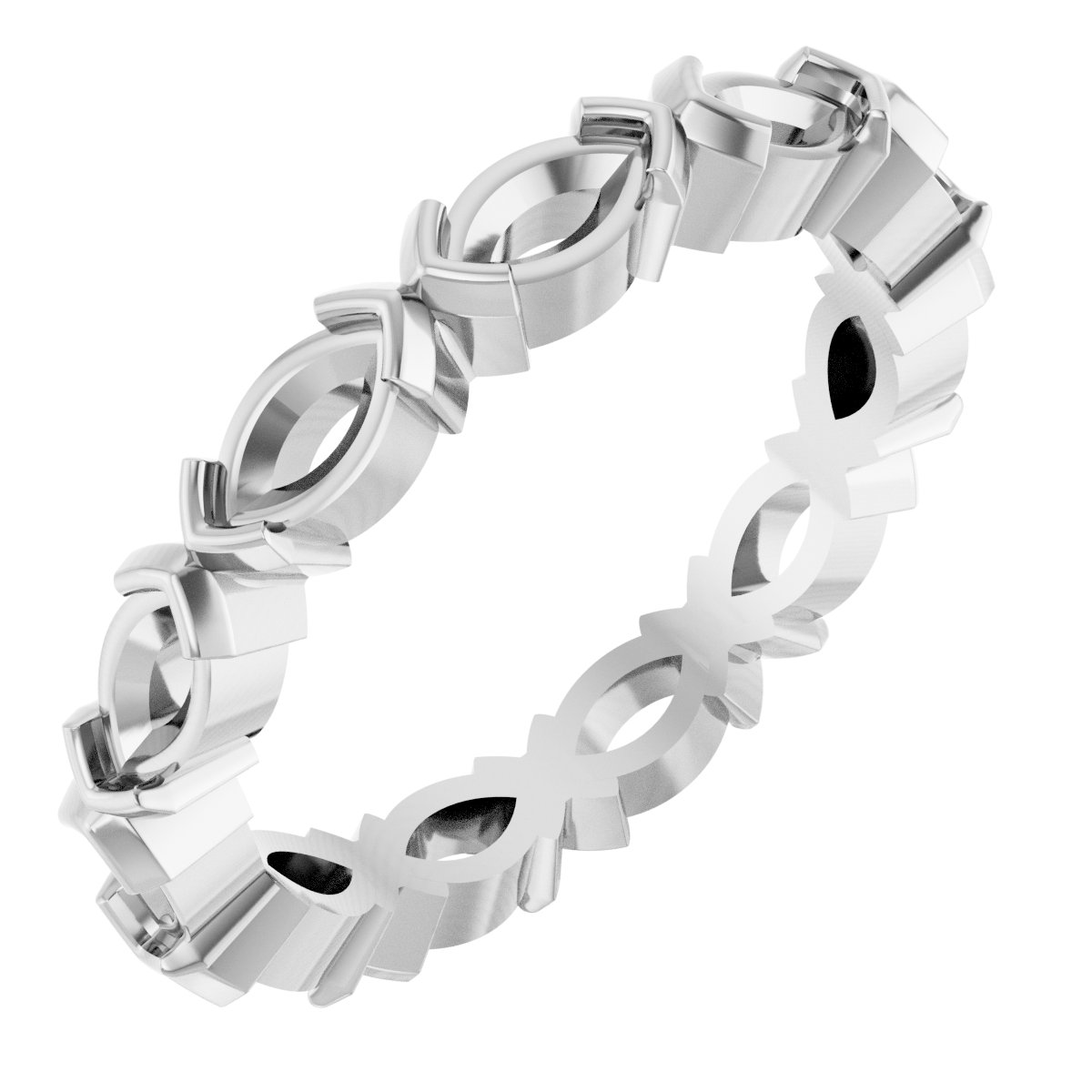 Half-Bezel Eternity Band
