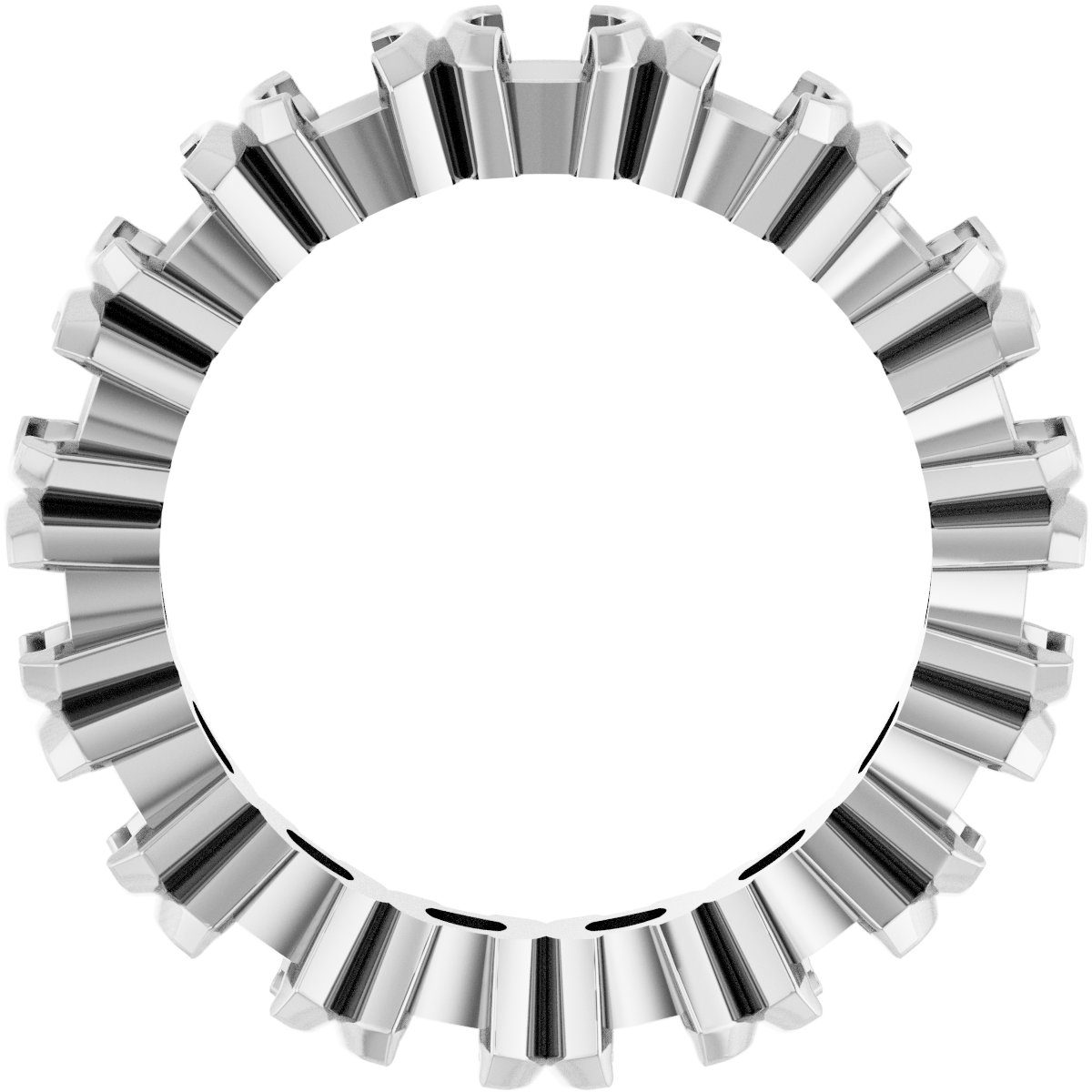 2.75 mm Round Eternity Band Mounting view 2