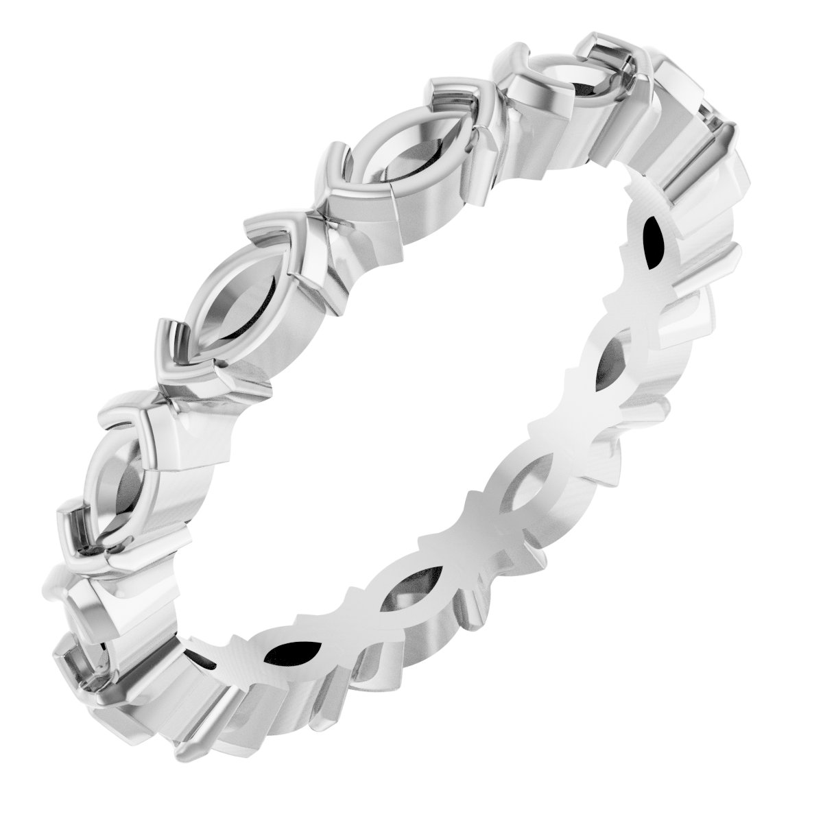 Half-Bezel Eternity Band