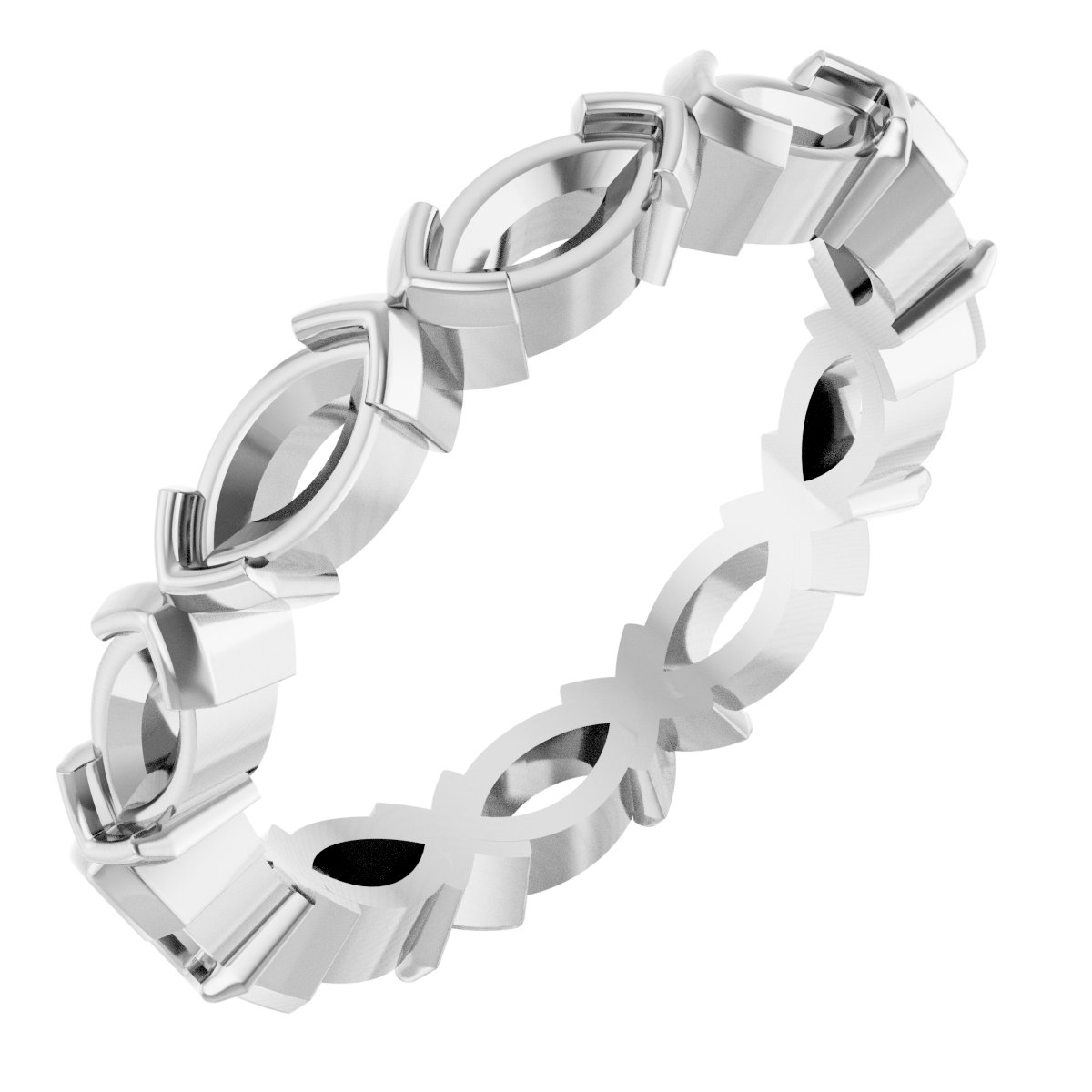 Half-Bezel Eternity Band